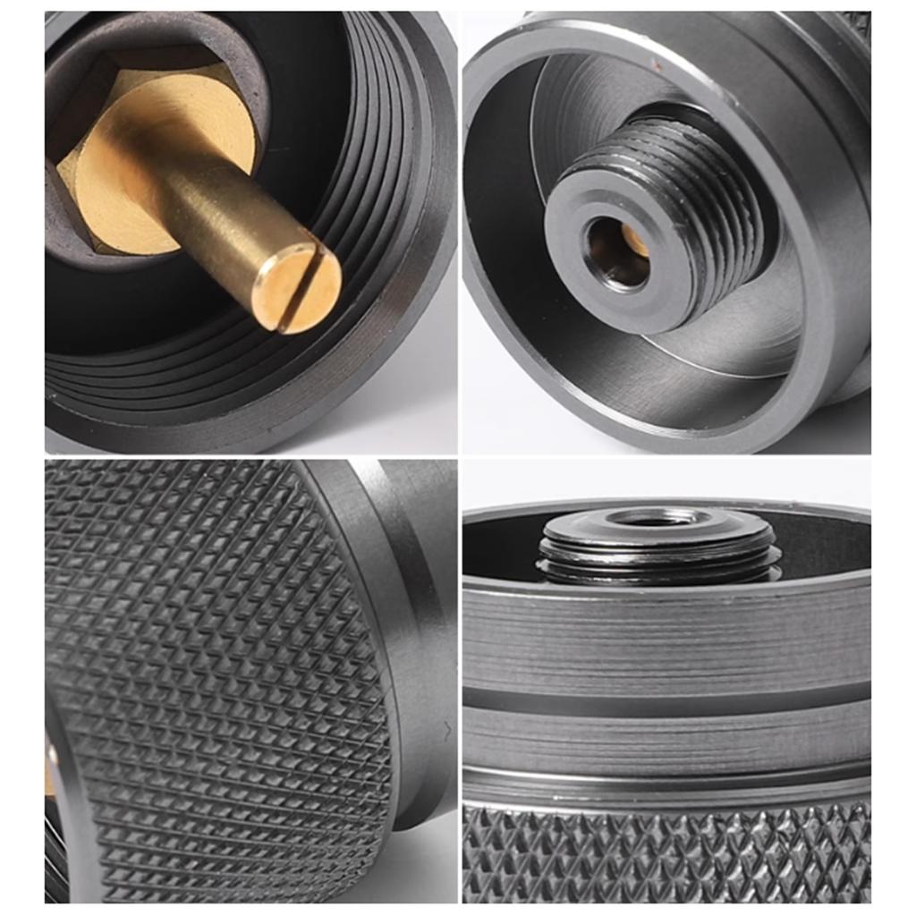 High Pressures Alloys Gas Tanks Adapters Quickly Connect Camping Fuels Adapters Outdoor Cooking Essential