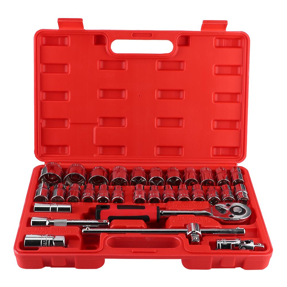 

Набор из 32 головок DR, 12-дюймовый гаечный ключ с трещоткой, быстросъемный гаечный ключ, инструмент для авторемонта