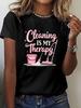 Cleaning Is My Therapy Mop Vacuum Bucket T-shirt