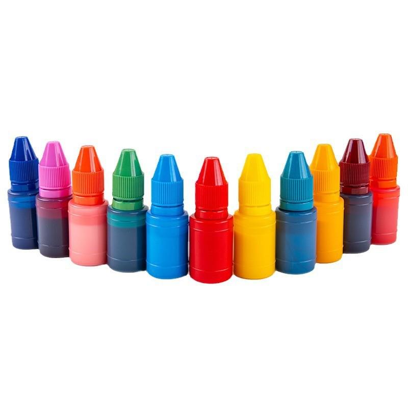 10ML Multi-Color Photosensitive Ink Pad with Colored Cap - Highly Rated Stamp Ink Consumable