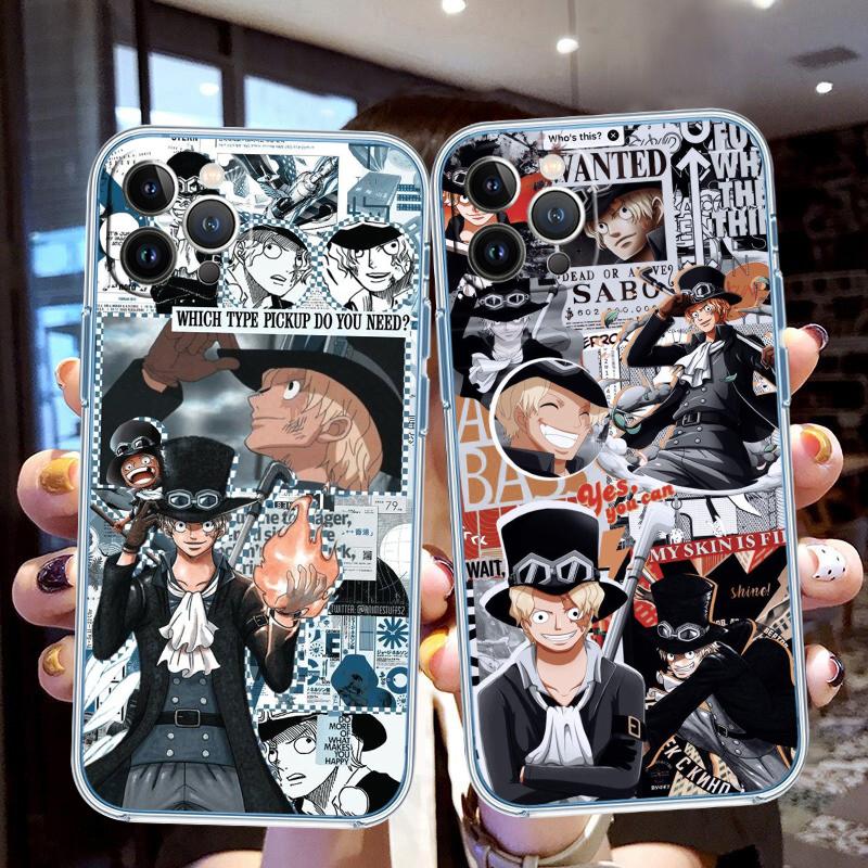 FM42 One Piece Sabo Soft Shell Transparent Phone Case for Motorola Moto G7 G8 G9 G84 G85 G73 G24 G15 Z2 Play Power Plus