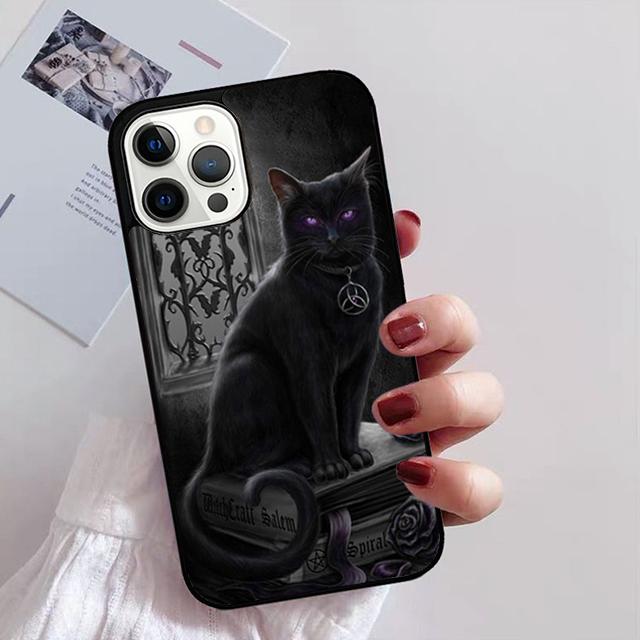 Halloween Moon Witch Horror Phone Case For iPhone 17 Air 16 15 14 13 12 11 Pro Max Plus Max Cover Shell Coque
