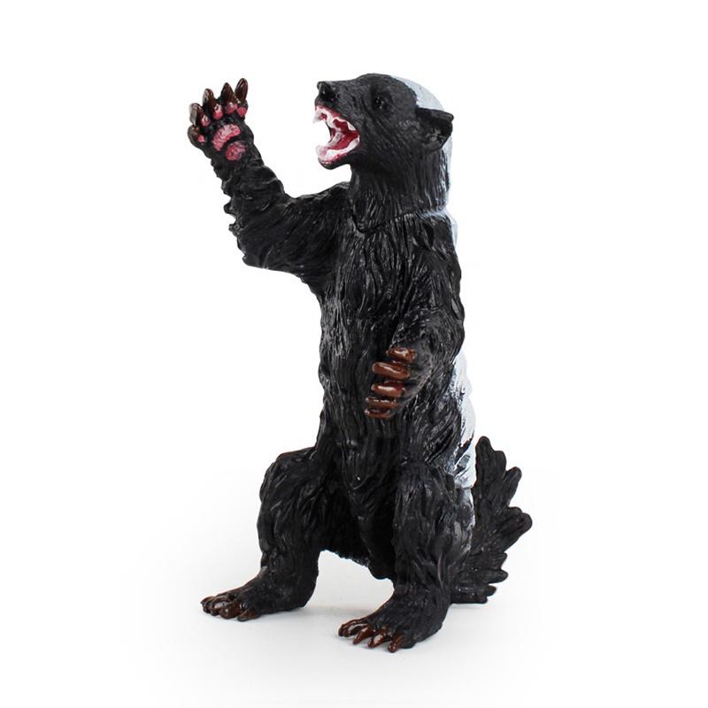 Premium Quality Honey Badger Ratel Figure Wild Animal Model Toy For Kids Gifts