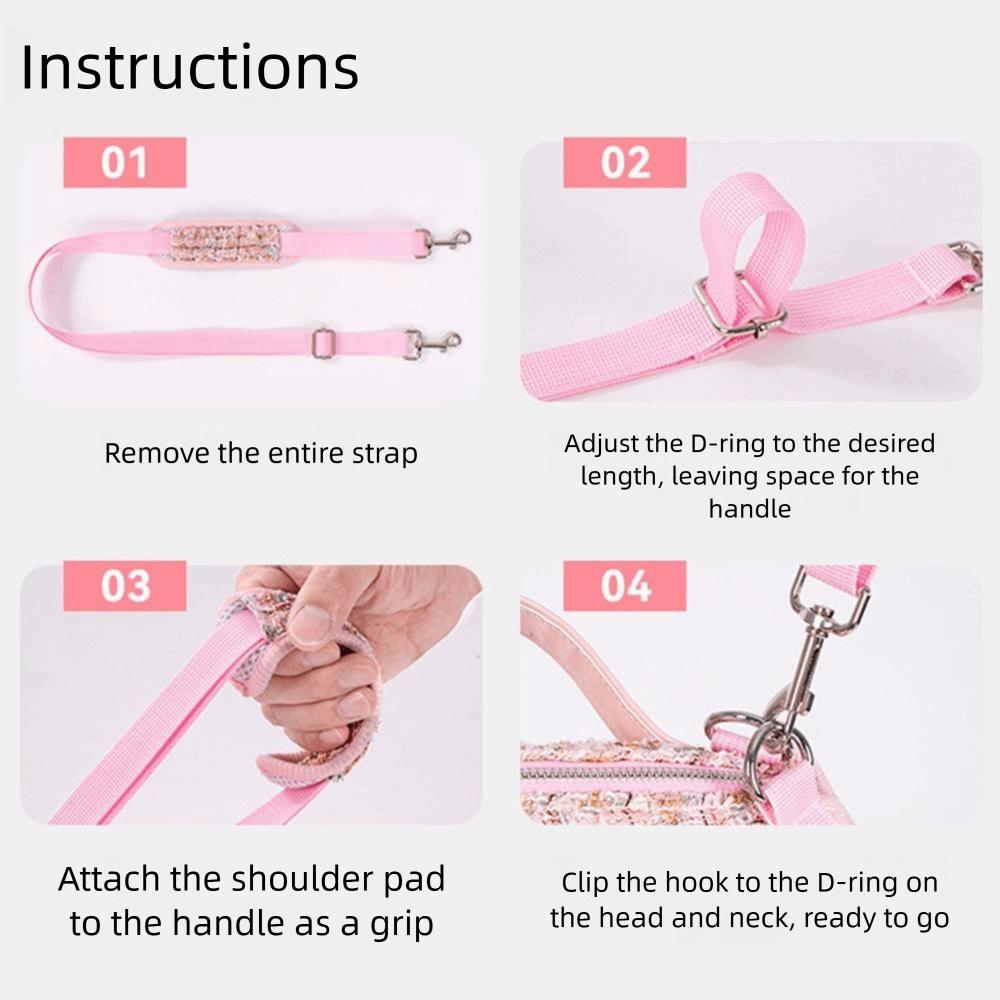 Stylish Dog Horizontal Backpack with Leash Handle Dogs Going Out Bag Cat Carrier Bag  Travel