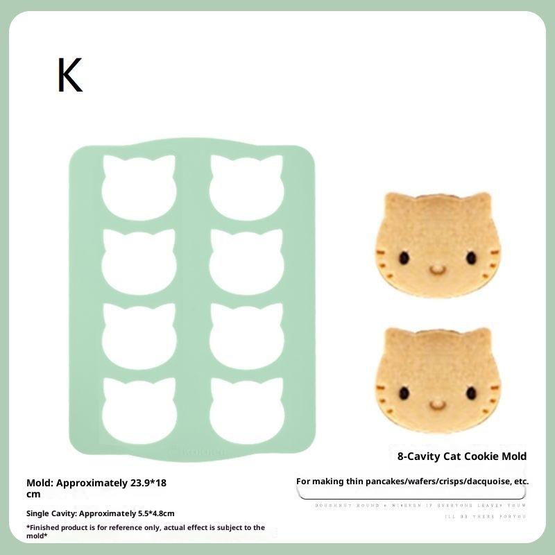 1Pcs Japanese Cookie Mold Silicone Cookie Mold Dacquoise Mold Chocolate Cake Decorating Kitchen Accessories Tool