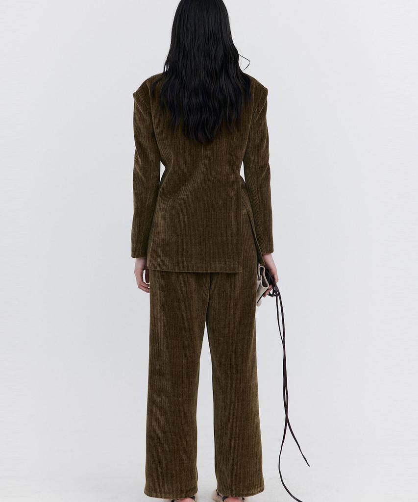 WNDERKAMMER Corduroy Wide Pants_Khaki