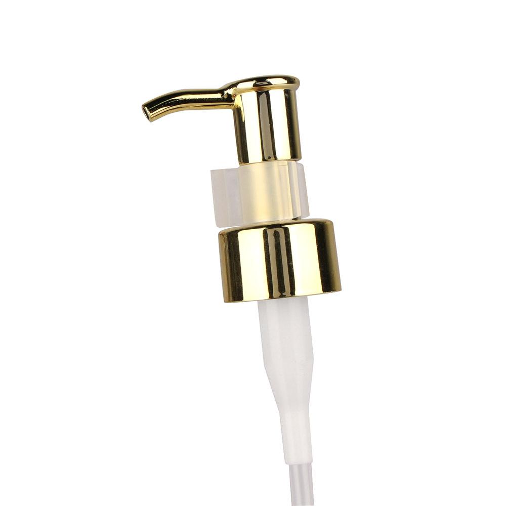 Botella de Loción con Bomba Dorada 100/120/150/200/250ml, Plástico PET Vacío para Gel de Ducha Jabón de Manos, Recargable