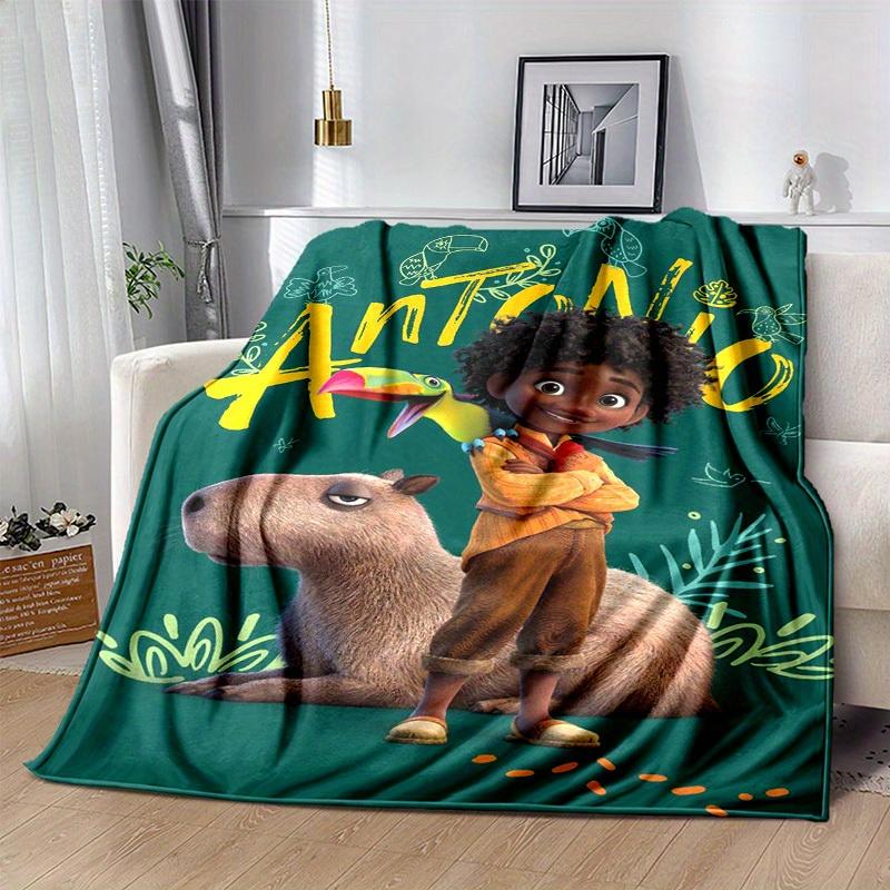 1pc. Tropical Adventure: Antonio's Capybara Pal - Perfect for Home, Office, Outdoors, All Seasons Gift Blanketz0417205