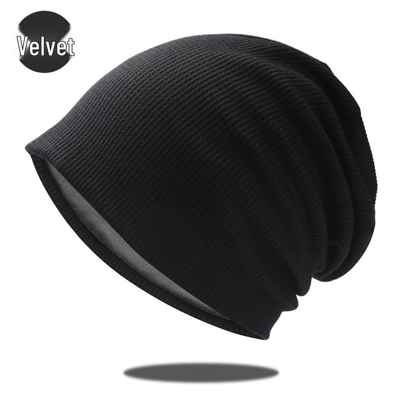 

Унисекс Зимняя Вязаная Шапка-Бини С Флисовой Подкладкой для Больших Размеров Головы One Size