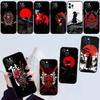 Japan Samurai Mask Case for Samsung M55 M35 M15 A02 A05S A05 A06 A15 A12 A13 A10 A16 A20 A22 A24 A25 A30 A31 A32 A33 A35 A42 A50