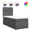 VidaXL Slatted Bed Base with Mattress Dark Grey 80x200 Cm Fabric 3293422