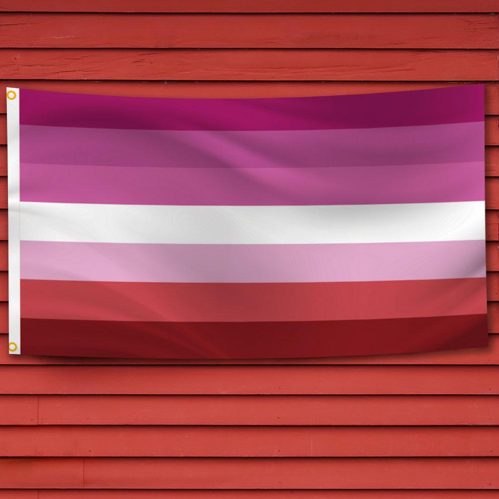 60x90cm Visící vlajkový banner LGBTQ+ Gay Pride Banner Pruhovaná vlajka Gay Pride pro Intersex komunitu Intersex Progress Bisexual