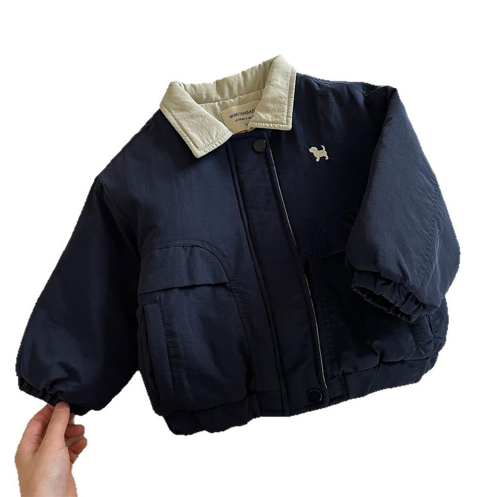 Dicke gefütterte Winterjacke für Jungen und Mädchen Arbeitskleidung Freizeitmantel