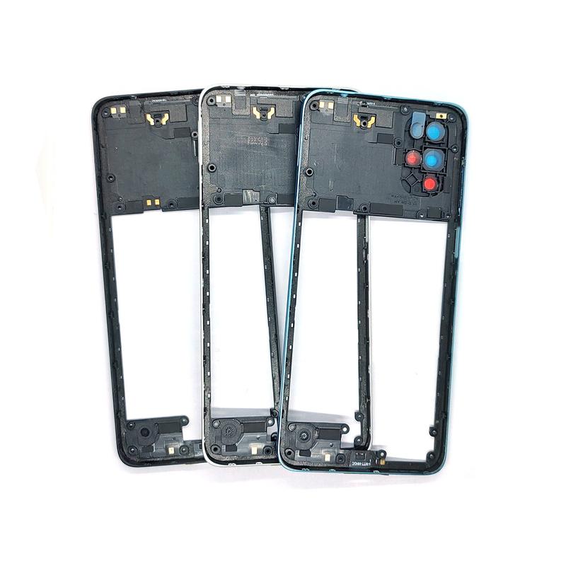 For Motorola Moto G22 Middle Frame Housing Bezel With Side Button