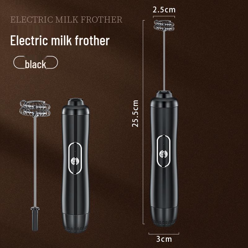 Stylish Electric Handheld Milk Frother & Mixer for Coffee and Eggs