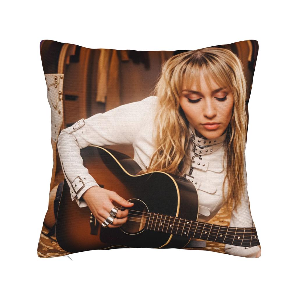 Singer Mileys Cyruss Pillow Cover Comfy Cushion Cover Morden Pillow Case For Living Room Sofa