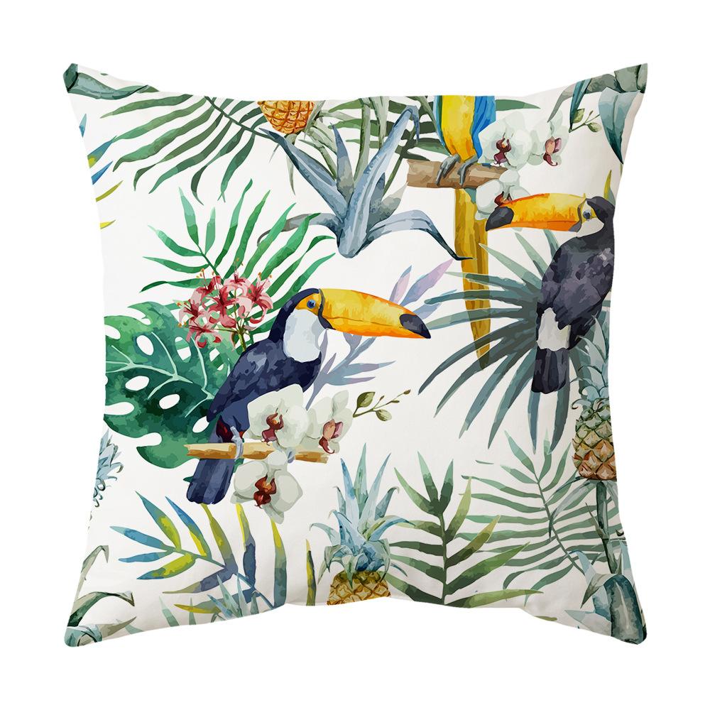 Neue Tropische Pflanze Grüne Blätter Regenwald Kissenbezug Kissen Kissenbezug Digitaldruck