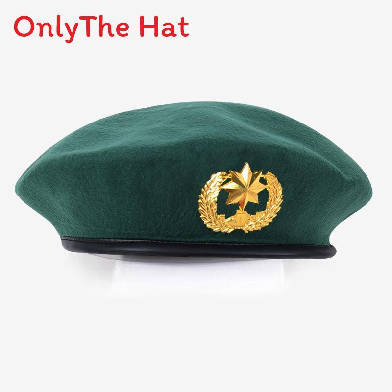 Marvel Logo Wool Beret Hat With Retro British Style And Uv Sunshade For Adults
