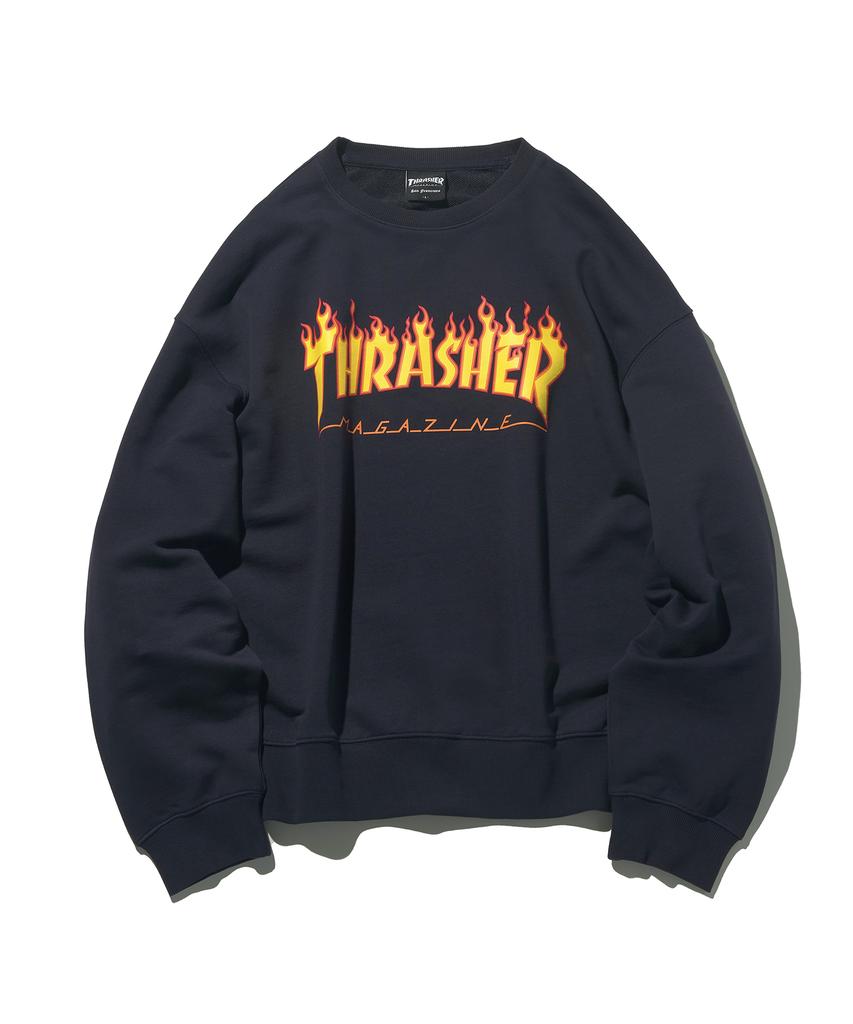 Treasure Flame Logo Sweatshirt Navy