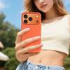 Full Coverage Microfiber Protective Mobile Case for For Iphone 17 17E 16 1 14 13 Pro Max With Wireless Charging,Metal Camera Lens