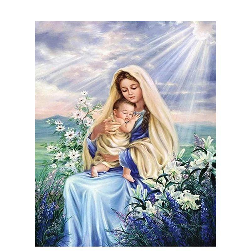 Diamond Embroidery Virgin Diy Diamond Painting Cross Stitch Diamond Mosaic Religion Figure Picture Of Rhinestone