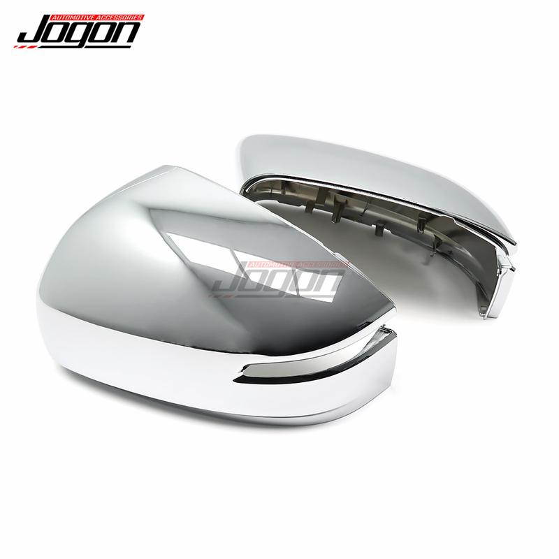 2pcs ABS Chrome Rear Mirror Caps Car Side Wing Rear View Mirror Cover Trim For Toyota Land Cruiser 300 Series LC300