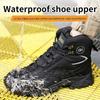 MJYTHF Security Boots Men Anti Smashing Anti Stabbing Work Boots Protective Shoes Waterproof Work Safety Shoes Wear Resistant
