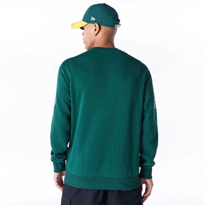 Sweatshirt - new era - oakland athletics - tartan infill - vert - manches longues - mixte