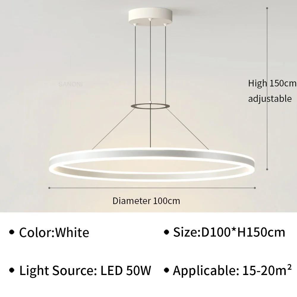 Lămpi Pendante LED Moderne Pentru Living, Sală de Mese, Hol, Dormitor, Lustră de Plafon, Corp de Iluminat pentru Decorarea Interioară a Casei