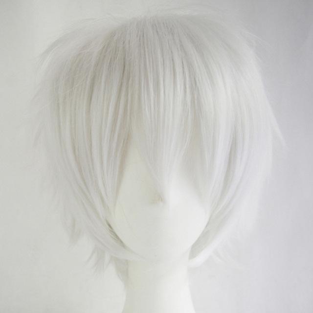 

Універсальний кольоровий синтетичний перук чоловічий перук для косплею аніме перук набір косплей зачесане вгору коротке волосся 1pc