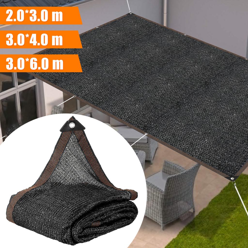 2/4/6M Shade Cloth Outdoor Sun Shade Net 85% UV Protection Stretchable Mesh Garden Terrace Gazebo Sunblock Canopy