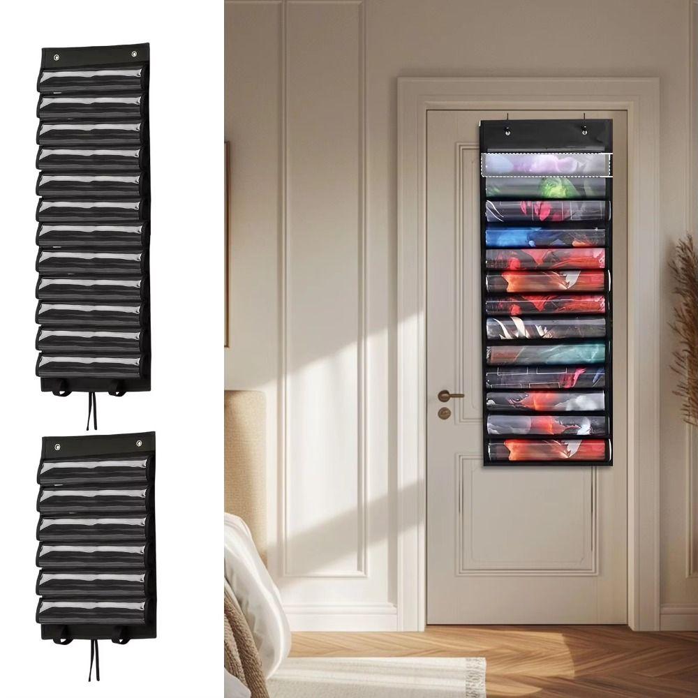 Plastic Slots Playmat Tube Transparent Playmat Storage Bag Game Mat Storage Wall Organizer