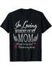 Comfortable Cotton Memorial Shirt With Moms Name Date Holder Ngel Wings Heart Design Sympathy Gift For Unisex Unisex