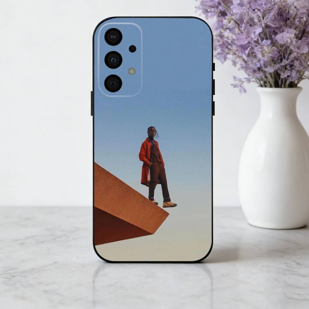 Confident T-Travis S-Scott-T Phone Case For Samsung Galaxy A73,A72,A71,A70,A53,A52,A51,Soft Silicone Black Cover