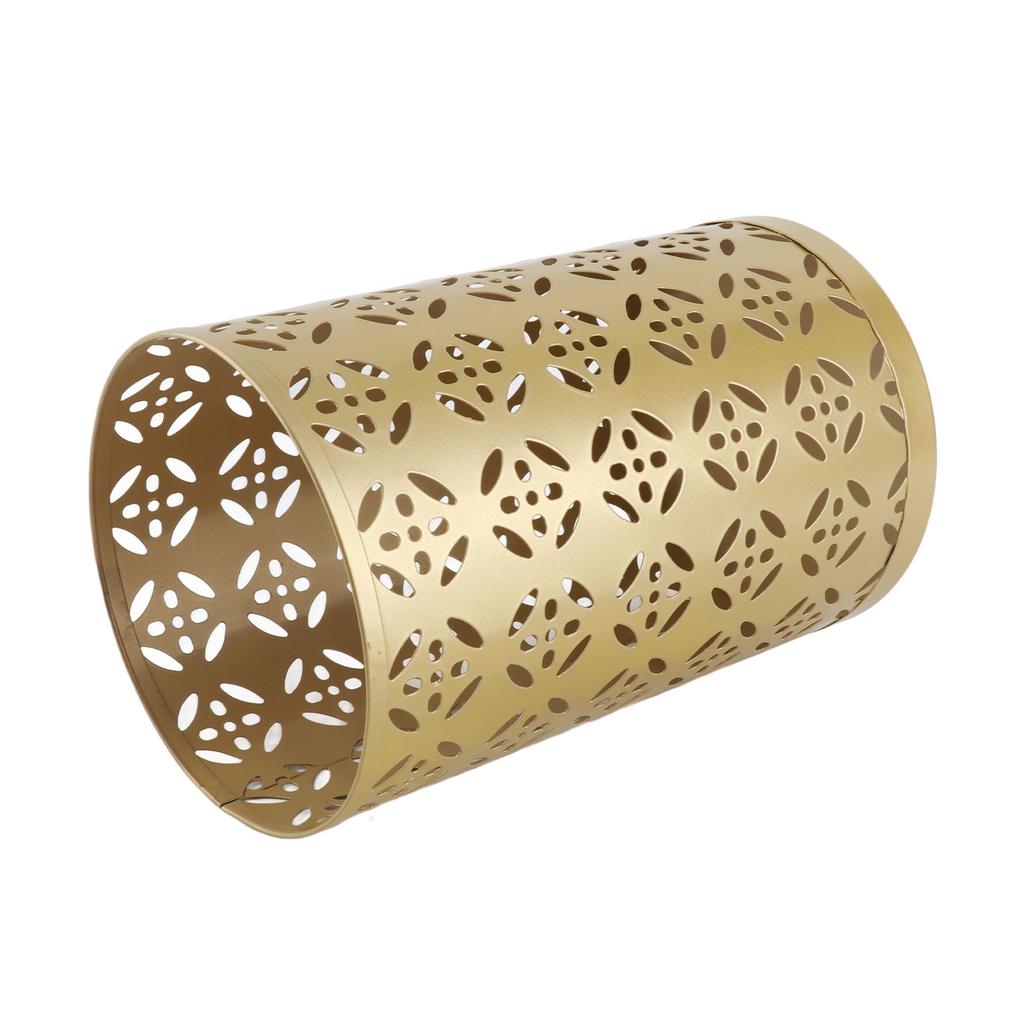Umbrella Holder Round Rust Proof Stylish Hollow Copper Pattern Metal Umbrella Holder Bin for Home