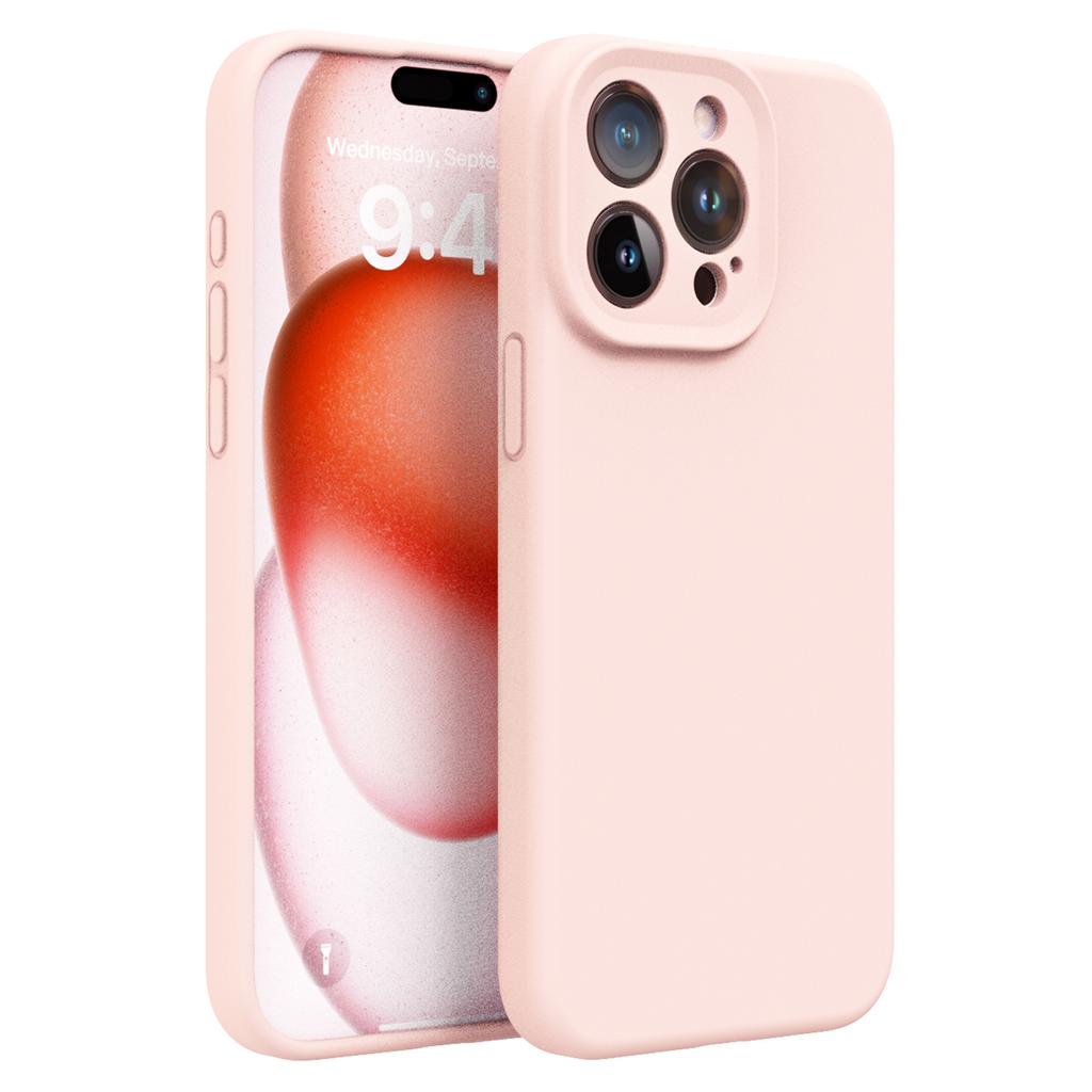 Flüssigsilikon+PC Handyhülle für iPhone 15 Pro Kratzfest Präzise Aussparung Handyhülle
