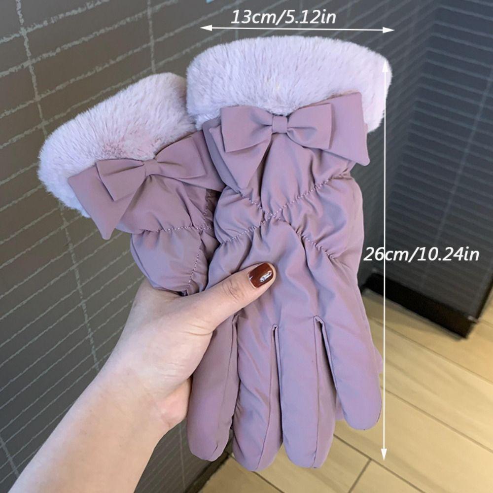 Plush Winter Padded Gloves Waterproof Thermal Skiing Mittens New Cycling Gloves