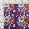 oneOone Cotton Flex Black Fabric Leaves|Lotus & Rose Floral Quilting Supplies Print Sewing Fabric By The Yard 40 Inch