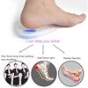 1 par de almofadas de gel para calcanhar, almofadas para alívio da dor para fascite plantar, esporão ósseo, material médico unissex