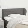 VidaXL Kopfteil mit Ohren Dunkelgrau 103x23x78/88 cm Stoff