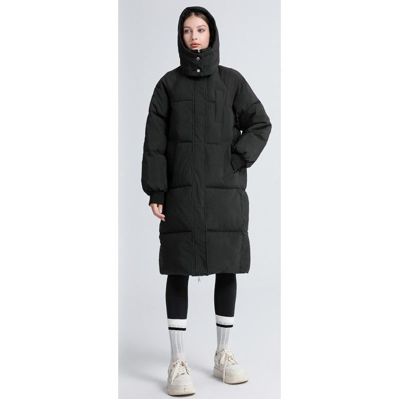 New Winter Thickened Cotton Coat, New Over-the-knee Long Cotton Coat, Loose Down Padded Jacket, Women's Jacket