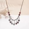 Qingge Ethnic Style Necklace, Retro Versatile Butterfly Color Glaze Pendant, Sweater Chain, Changchun Summer, Women'S Land