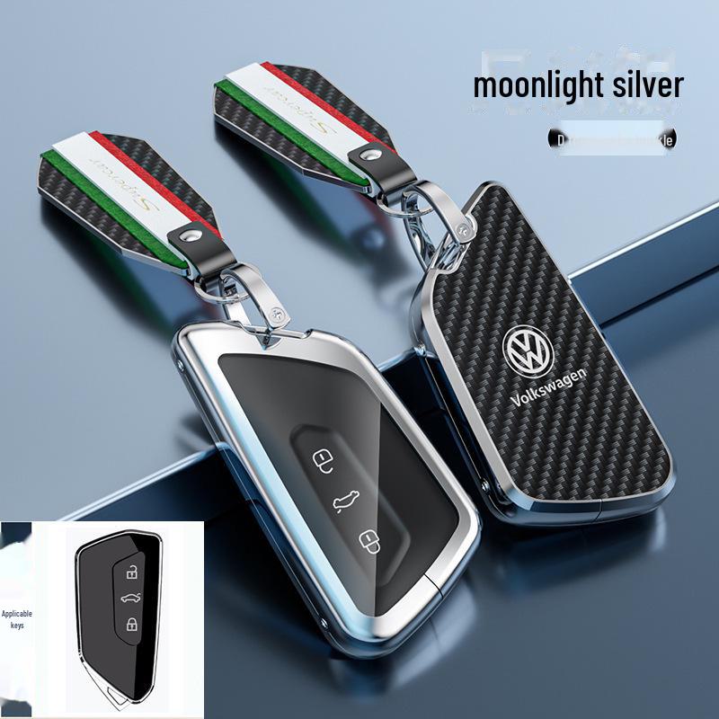 Kryt klíče Volkswagen Lavida pro 24 modelů - Sagitar, Tanyue, Tiguan, Bora a další - Skořepina s přezkou na tašku do auta - Chraňte své klíče stylově.