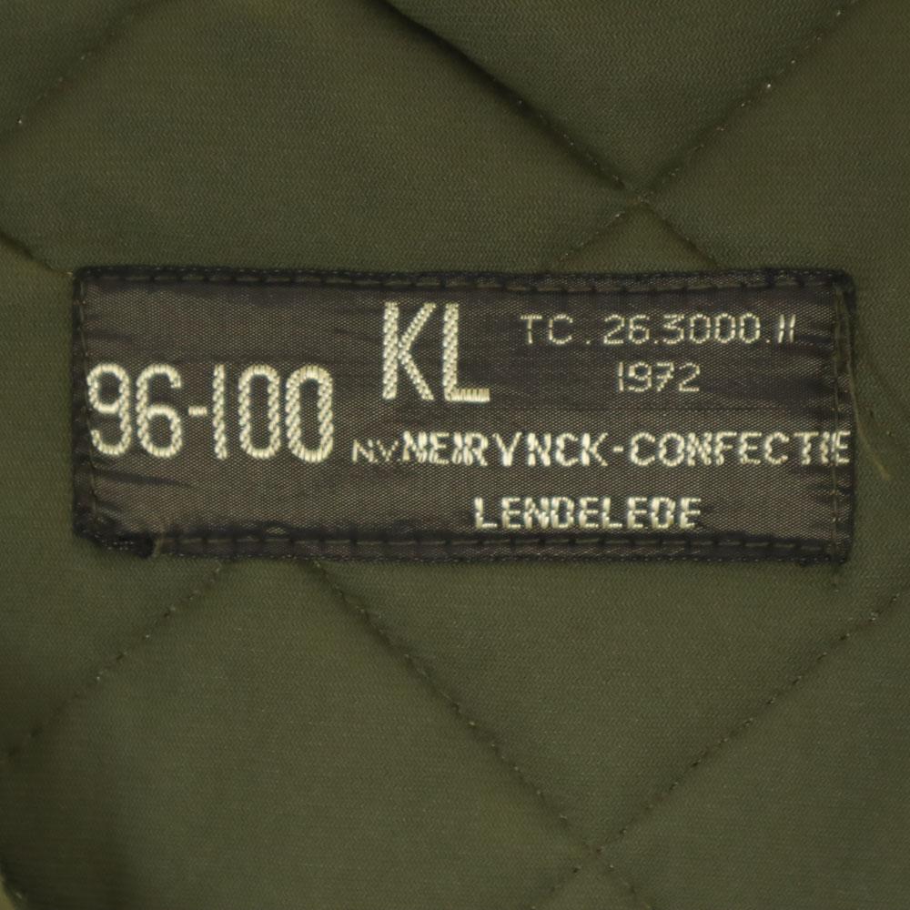 DUTCH ARMY 70s Vintage Liner Quilted Jacket 96-100 Khaki Military Men's Used