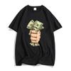 Geldrolle 100 Hunderter Dollar T-Shirt Weiches Polyester Hohe Qualität T-Shirts Kurzarm Herren Kinder Sommer T-Shirt Lässig Streetwear