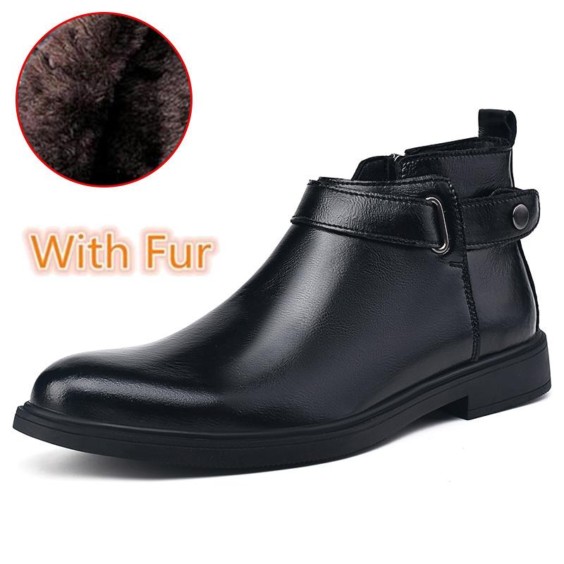 Luxury Brand Mens Chelsea Boots Classic Retro Genuine Leather Ankle Boots Fashion Slip on Walking Footwear Business Dress Botas
