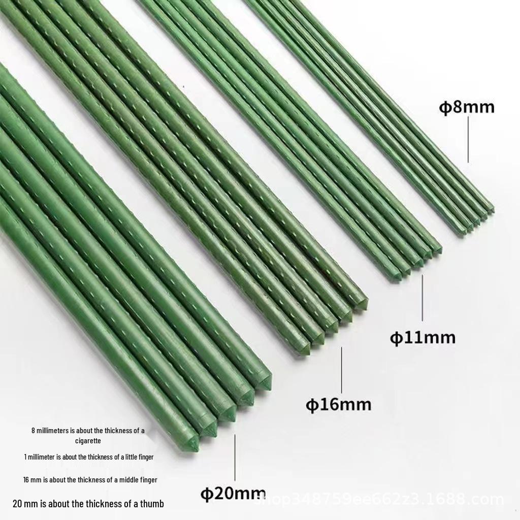 Coated Garden Plant Support Stakes for Climbing Plants, Flowers, Melons, and Vegetables
