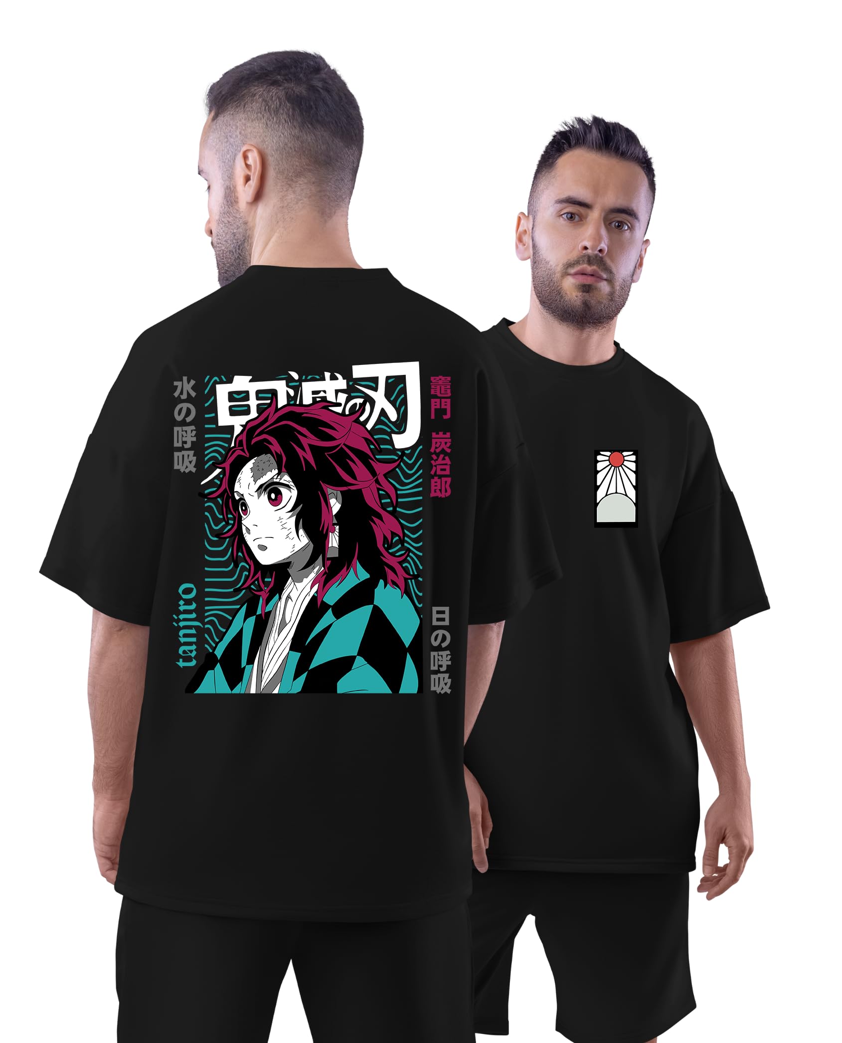 

Demon Slayer Blade Stove Door Charcoal Shirt Suitable for Both Men and Women Casual Summer Trend Y2K Mens Tshirt 4XL