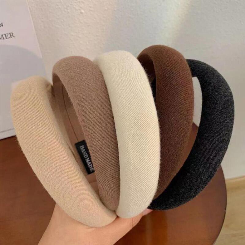 Women s Winter Daily 4-Color Hairband Headband A32098_Cream