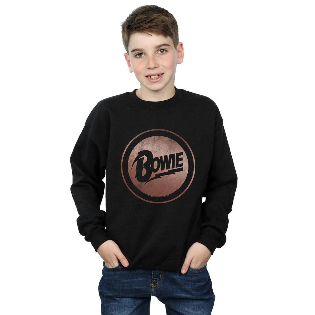 David Bowie Boys Rose Gold Circle Sweatshirt
